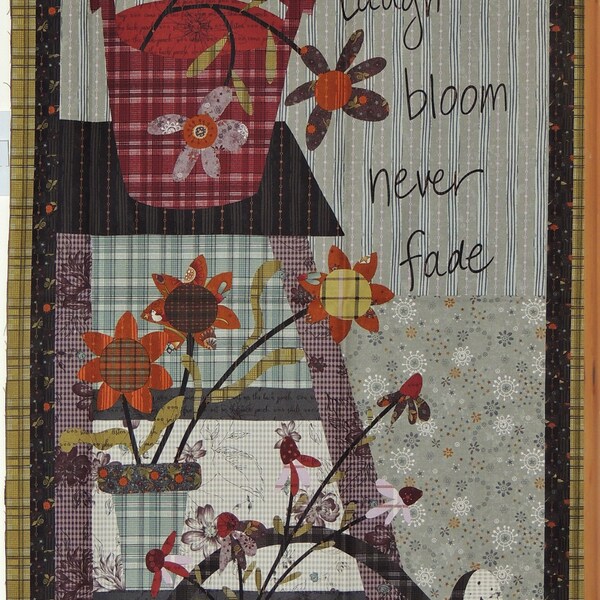 Quilting Panel : Freunde wie Blumen.............