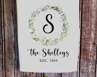 Personalized Full Color Tea Towel, Personalized Photo Towel, Wedding Gift, Housewarming Gift, Personalized Dish Towel