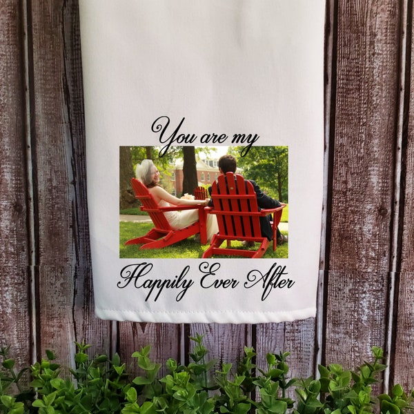 Personalized Photo Towel, Personalized Full Color Tea Towel,  Wedding Gift, Housewarming Gift, Personalized Dish Towel