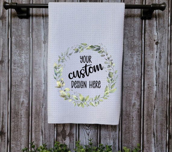 Farmhouse Expressions Personalized Waffle Weave Kitchen Towels