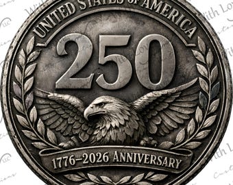 America 250 Semiquincentennial Image, 4th of July, Independence Day, Memorial Day, Eagle, Flag Digital Download