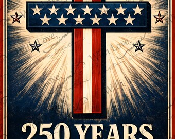 America 250 Semiquincentennial Image, 4th of July, Independence Day, Memorial Day, Eagle, Flag Digital Download