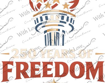 America 250 Semiquincentennial Image, 4th of July, Independence Day, Memorial Day, Eagle, Flag Digital Download