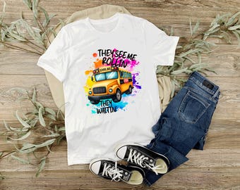 Bus Driver, They See Me Rollin Back to School, Teacher Back to School, Preppy Back to School, Welcome Back, Digital Downloads ONLY