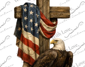 America 250 Semiquincentennial Image, 4th of July, Independence Day, Memorial Day, Eagle, Flag Digital Download