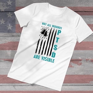 PTSD, Veteran Mental Health, Teal Ribbon, Veteran Suicide Awareness, Fight PTSD, Not All Wounds Are Visible, PTSD Warrior Digital Files