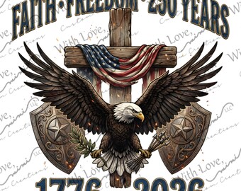 America 250 Semiquincentennial Image, 4th of July, Independence Day, Memorial Day, Eagle, Flag Digital Download
