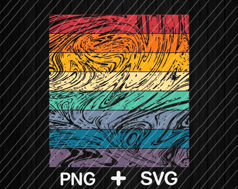 Download Distressed Retro vintage sunset svg png files / Retro ...