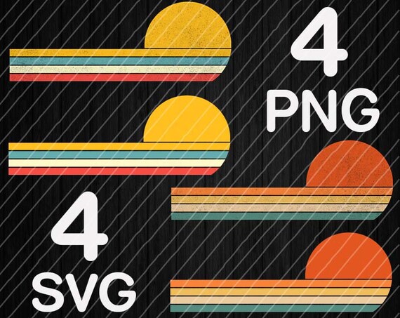 Download Distressed Retro Vintage Sunset Evergreen SVG PNG Sunrise ...