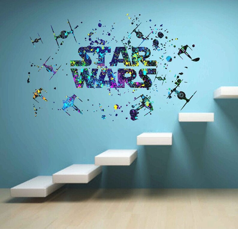 Star Wars Wall Decals Sticker Logo Wall Decals adcik1733 Etsy