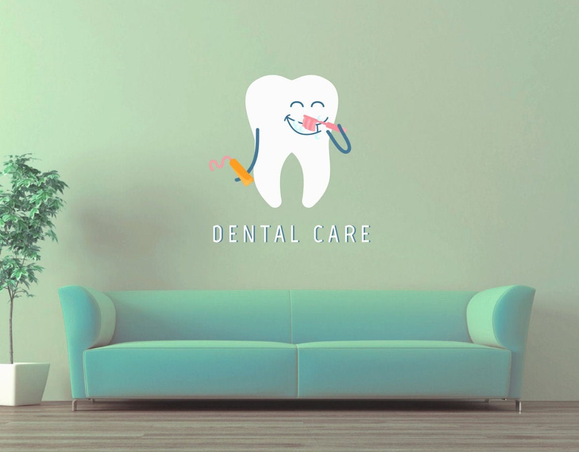 Dentist Wall Decals Sticker Tooth Wall Decals Adcik1535 Etsy