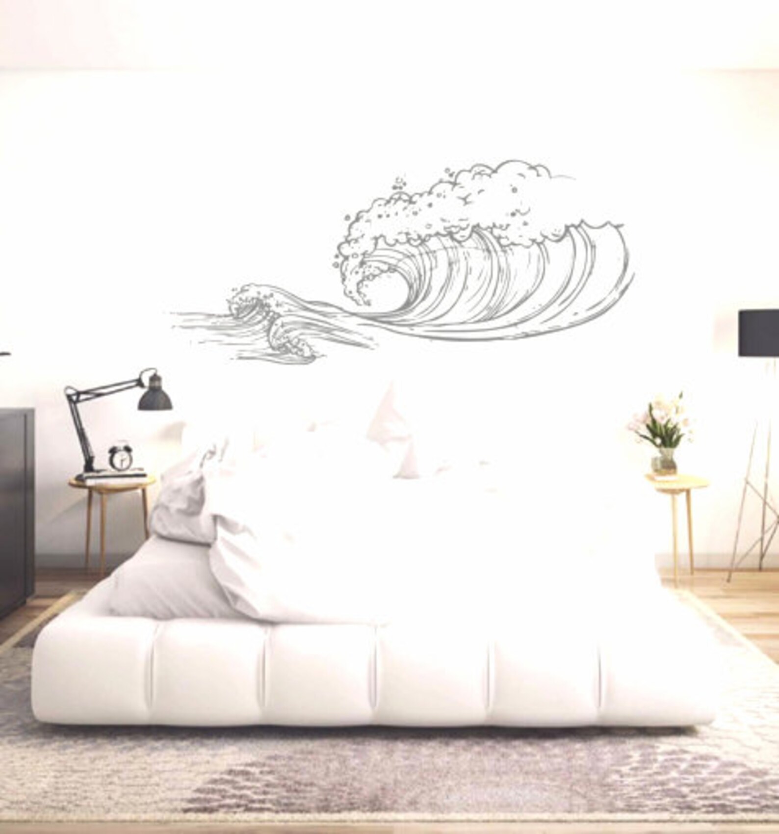 Ocean Wave Wall Decals Sticker Ocean Beach Wall Stickers Etsy