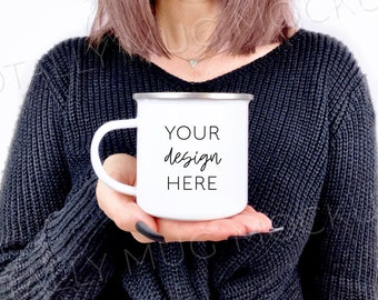 Enamel Mug Mockup Etsy