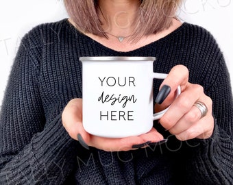 Enamel Mug Mockup Etsy