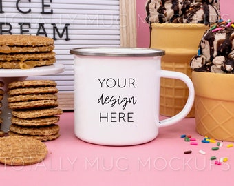 Enamel Mug Mockup Etsy