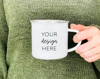 Enamel Mug Mockup Etsy