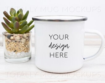 Enamel Photo Mug Etsy