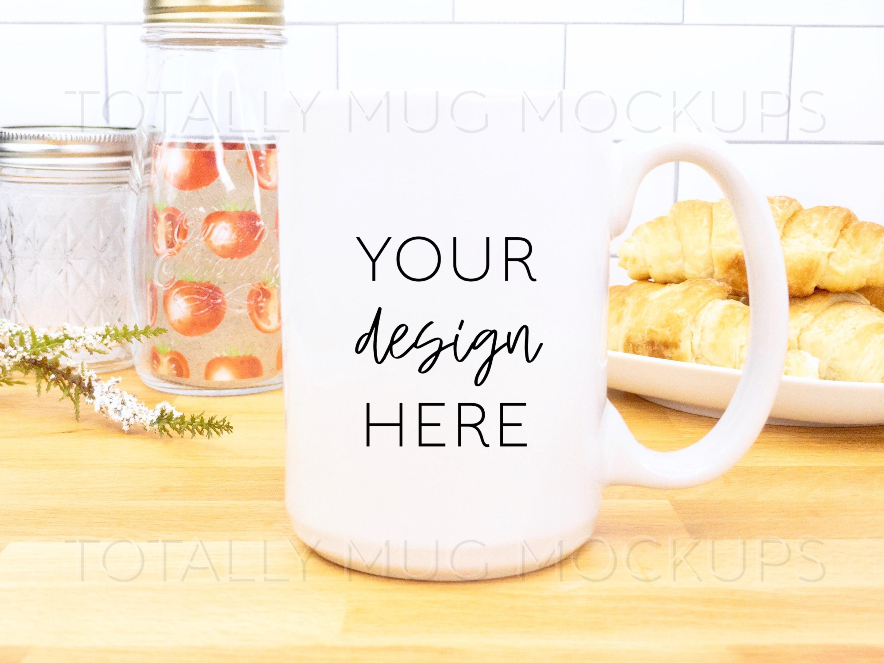 Download 15oz White Mug Mockup Photo JPEG Image 300 DPI Side View ...