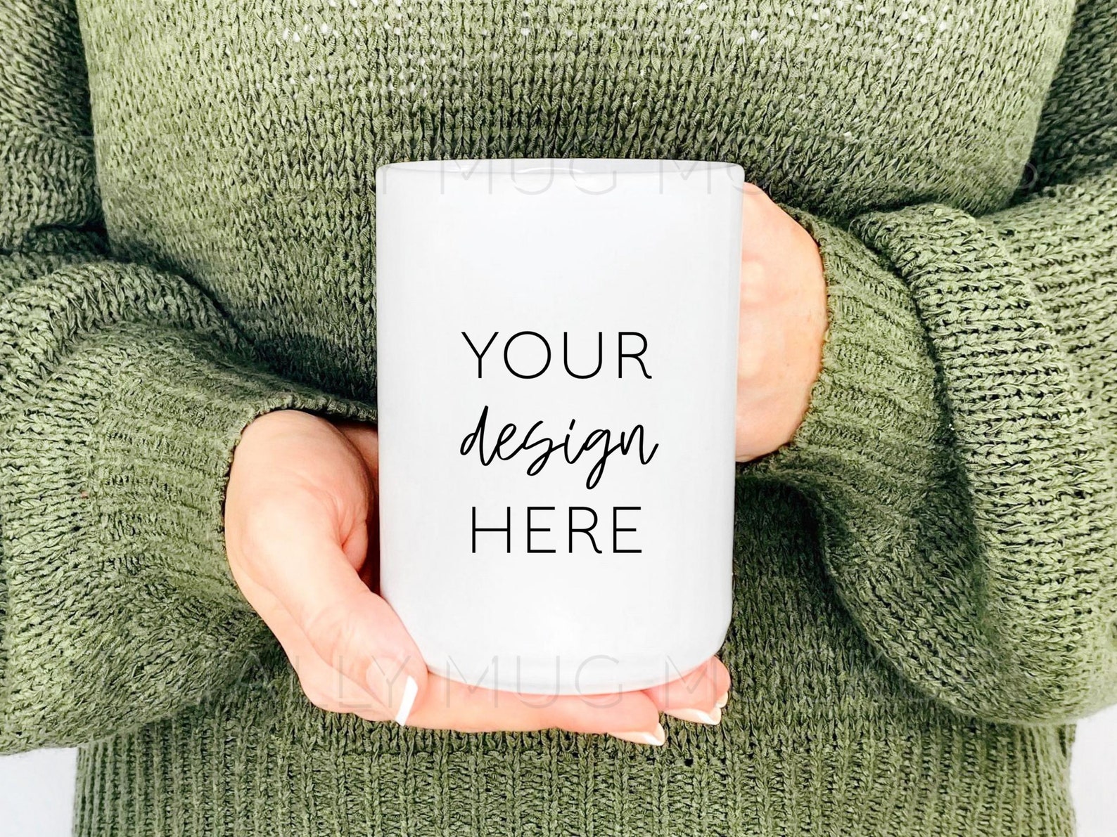 Download 15oz White Mug Mockup Photo JPEG Image 300 DPI Front | Etsy