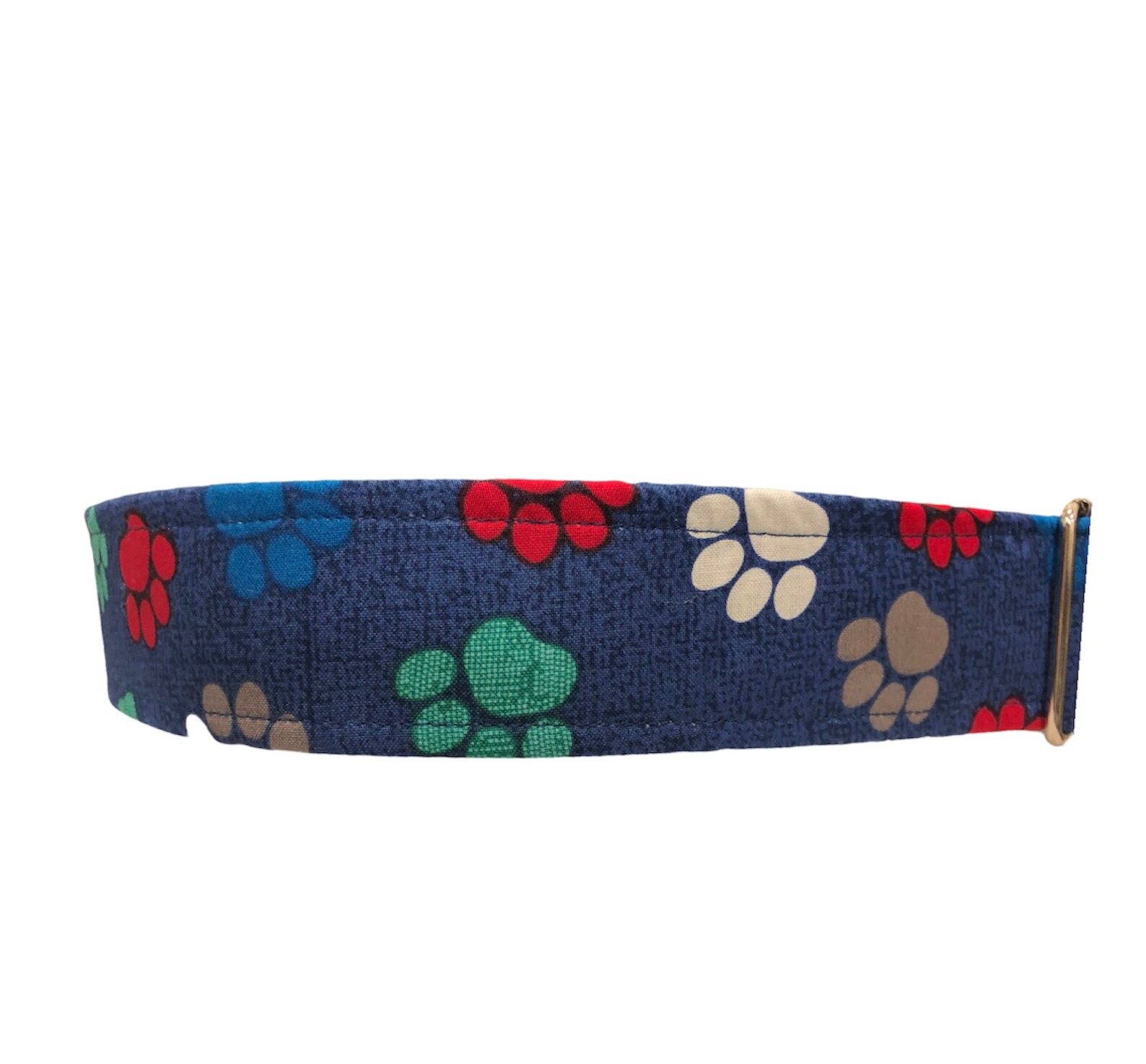 Blue Paw Prints Xxl Dog Collar 2 Inch Wide Dog Collar Big Etsy