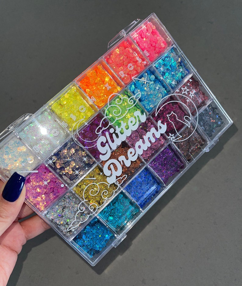 Makeup Glitter Palette, 24 Glitter Palette, Glitter Gel