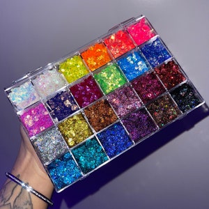 Makeup Glitter Palette, 24 Glitter Palette, Glitter Gel