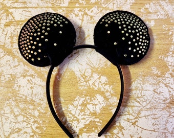 Disney Minnie Mouse / Mickey Mouse Crystalised Gold Gemstone Ears. GENUINE DISNEY PRODUCT