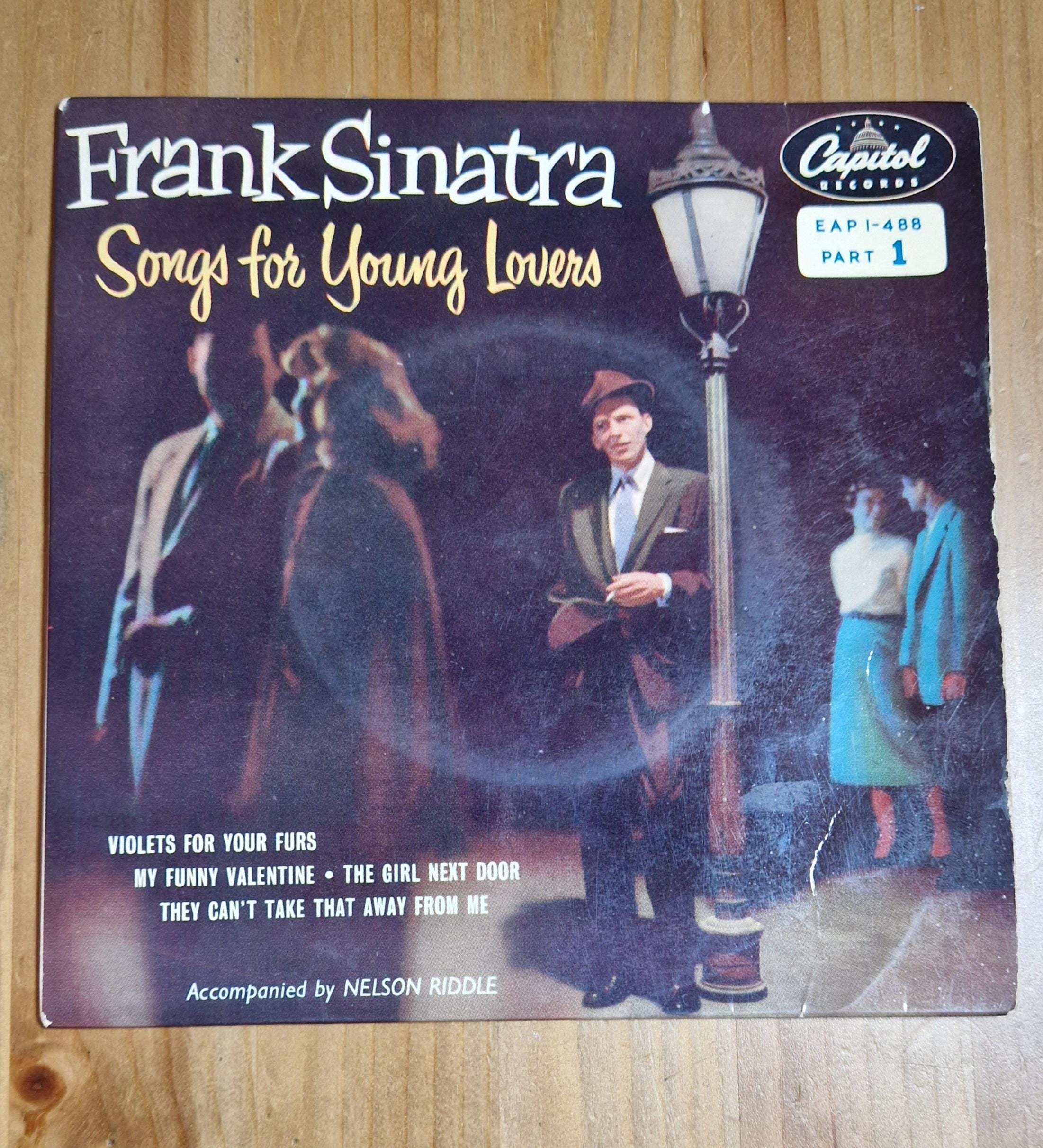 Vintage FRANK SINATRA 10 inch Vinyl Record. Songs for the Lovers. Part 1 RARE Collectors Vinyl Record.