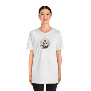 Saint Rita of Cascia Bible Quote -- Catholic Saint Unisex Jersey Short Sleeve Tee