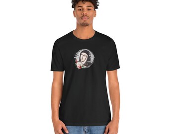 Heilige Teresa von Avila Zitat - Katholisches Heiliges Unisex Jersey Kurzarm-T-Shirt