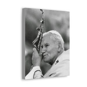 St. Pope John Paul II Portrait - Canvas Gallery Wraps