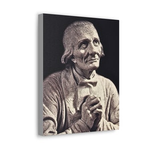 Saint John Vianney Portrait (Option 2) - Canvas Gallery Wraps