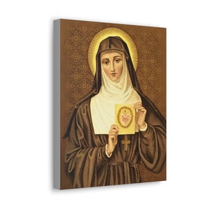 St. Margaret Mary Alacoque Portret - Canvas Gallerij Wraps