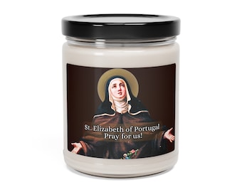 St. Elizabeth of Portugal Prayer Candle - Scented Soy Candle, 9oz