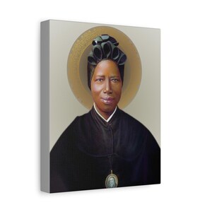 St. Josephine Bakhita Portrait (Option 2) - Canvas Gallery Wraps