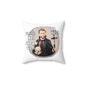 St. Camillus de Lellis Quote - Spun Polyester Square Pillow