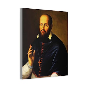 St. Francis de Sales Portrait (Option 4) - Matte Canvas, Stretched, 1.25&quot;