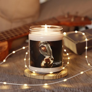 St. Catherine of Siena Prayer Candle - Scented Soy Candle, 9oz