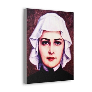Retrato de Santa Isabel Ana Seton - Envolturas de galería de lienzos
