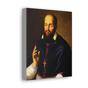 Retrato de San Francisco de Sales (Opción 3) - Lienzos de galería