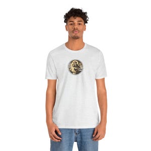 St. Anthony of Padua Quote -- Catholic Saint Unisex Jersey Short Sleeve Tee