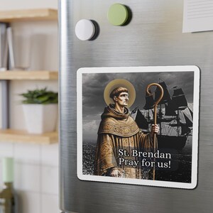 St. Brendan the Navigator Catholic Saint Magnet (Option 5)