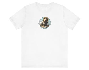 St. Matthew Bible Quote -- Catholic Saint Unisex Jersey Short Sleeve Tee