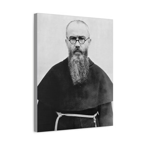 Ritratto di San Massimiliano Kolbe (opzione 1) - Canvas Gallery Wraps