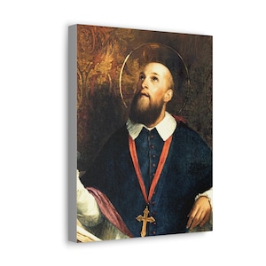 St. Francis de Sales Portrait - Canvas Gallery Wraps