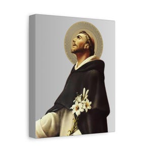 Saint Dominic de Guzman Portrait (Option 1) - Canvas Gallery Wraps