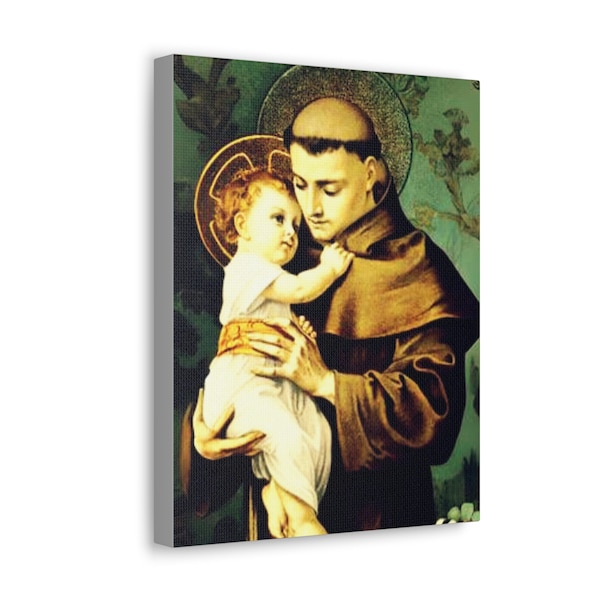 St. Anthony of Padua Portrait - Canvas Gallery Wraps