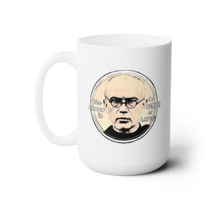 Catholic Saint Coffee Cup - St. Maximilian Kolbe Quote - Ceramic Mug 15oz