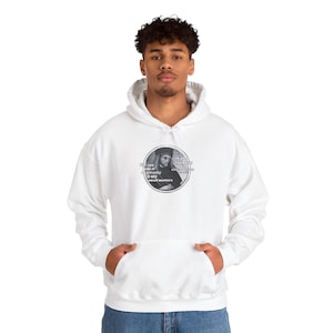 Catholic Saint Hoodie - St. Homobonus Scripture Quote - Unisex Heavy Blend™ Hooded Sweatshirt