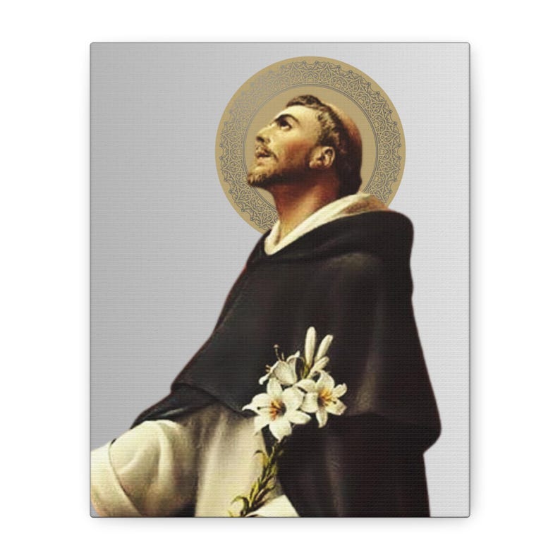 Saint Dominic De Guzman Portrait (option 1) - Canvas Gallery Wraps - Etsy